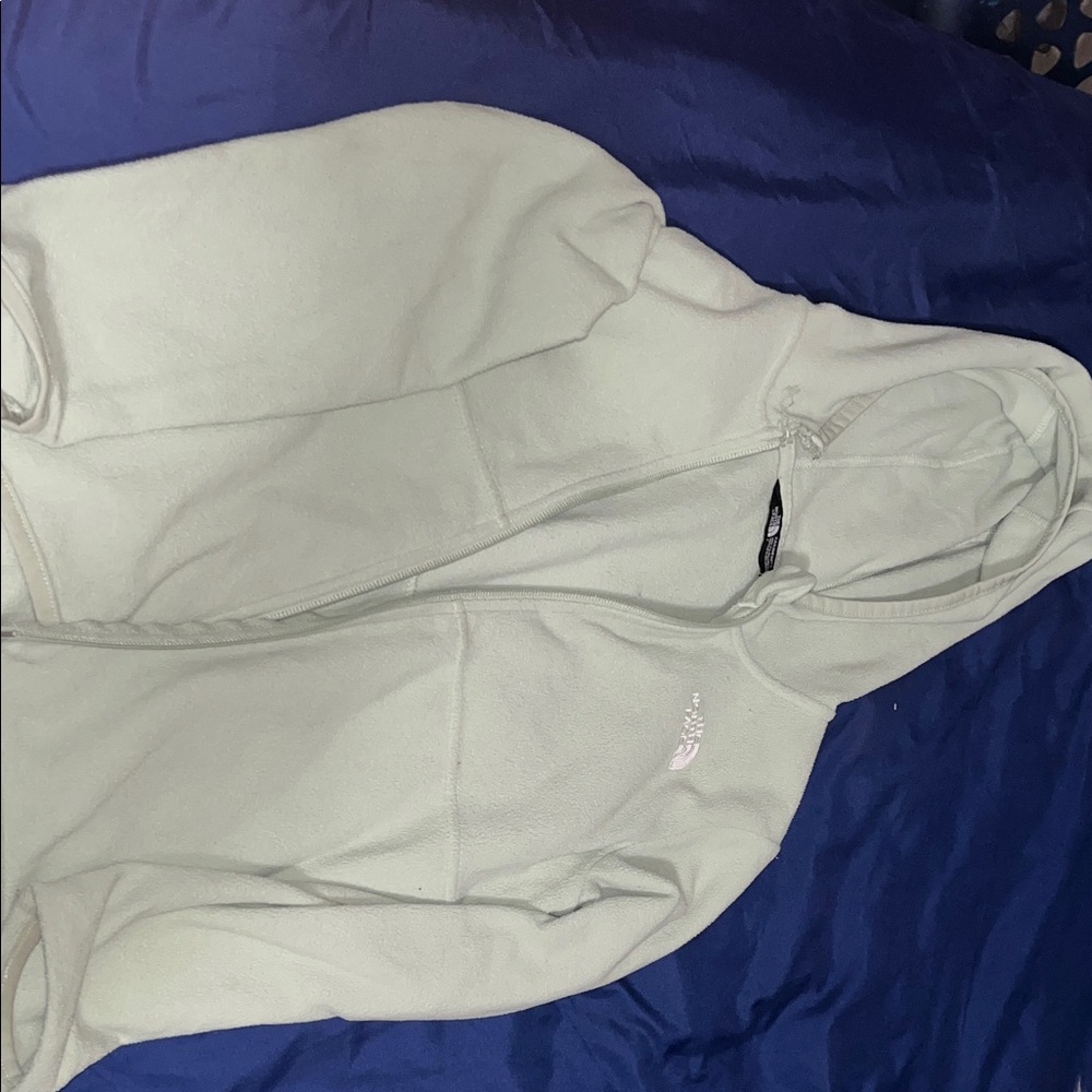 Girls Green Zip-Up Hoodie the north face